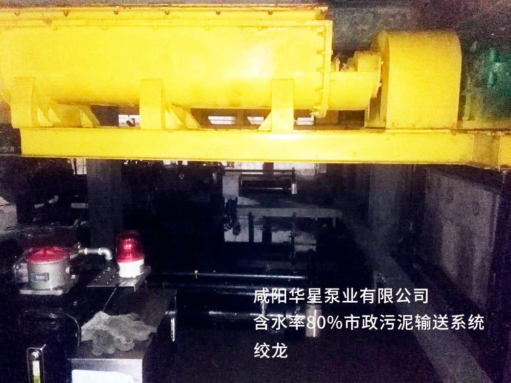 含水80%市政污泥輸送存儲系統(tǒng)